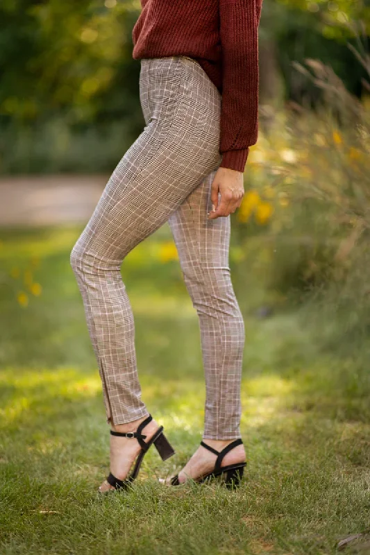 brown-and-white-plaid-pull-on-pants