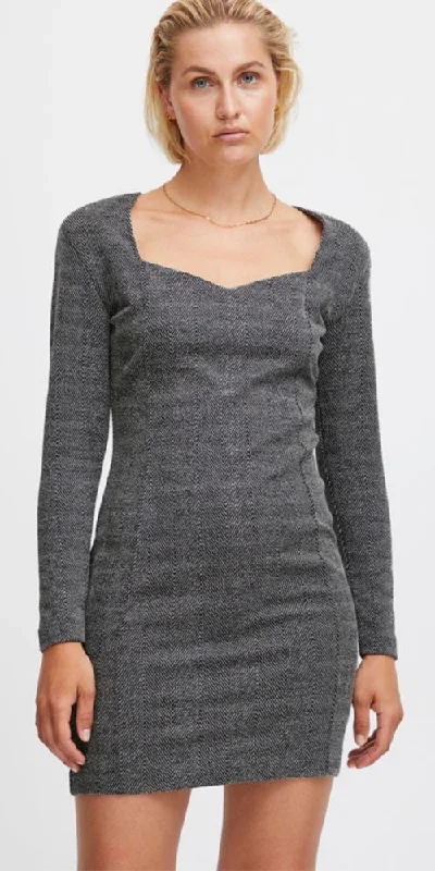 ichi-herringbone-ponte-dress
