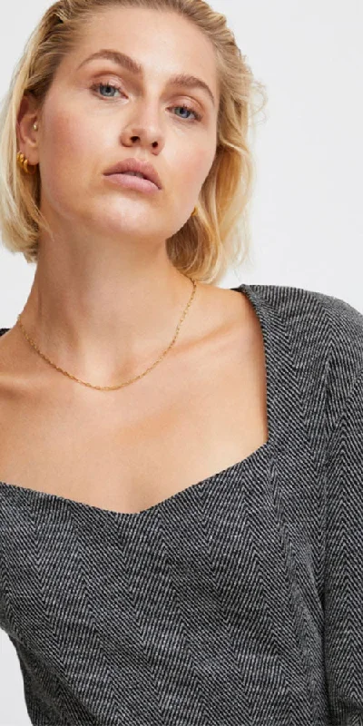 ichi-herringbone-ponte-dress