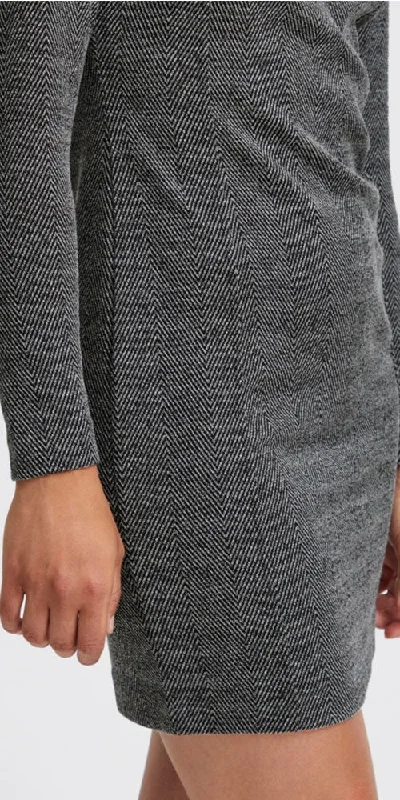 ichi-herringbone-ponte-dress