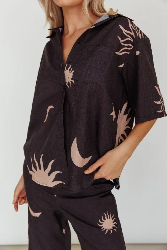 just-a-hunch-button-shirt-sun-moon-black