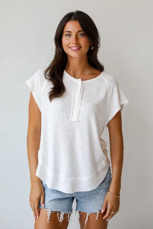 kaylee-white-knit-henley-tee-du-deal