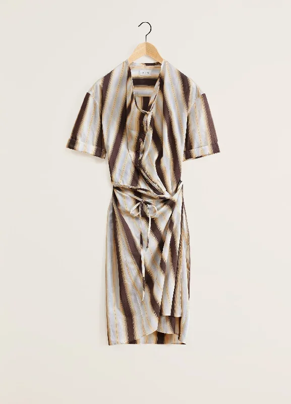 short-sleeve-wrap-dress-brown-apricot-ss24 short-sleeve-wrap-dress-brown-apricot-ss24