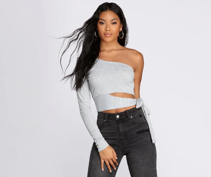 single-sleeve-ribbed-crop-top-060011645001