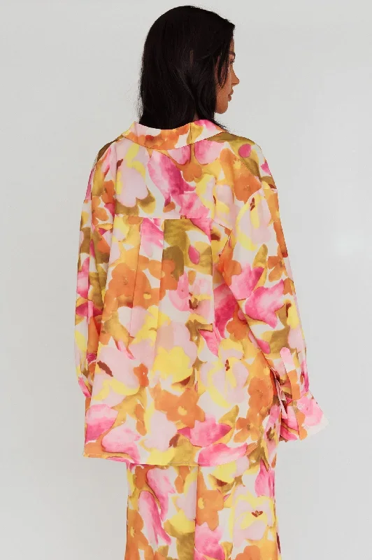 vacation-long-sleeve-flared-cuff-shirt-pink-yellow